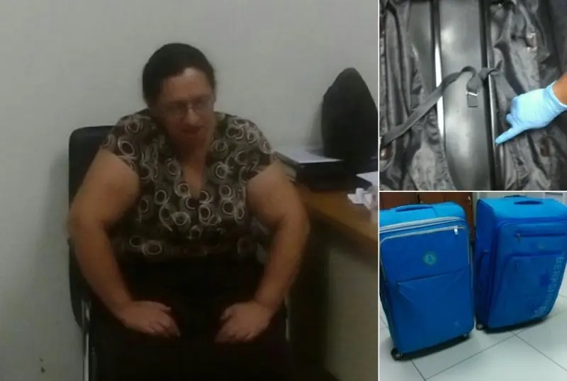 Mujer detenida por tráfico de drogas.