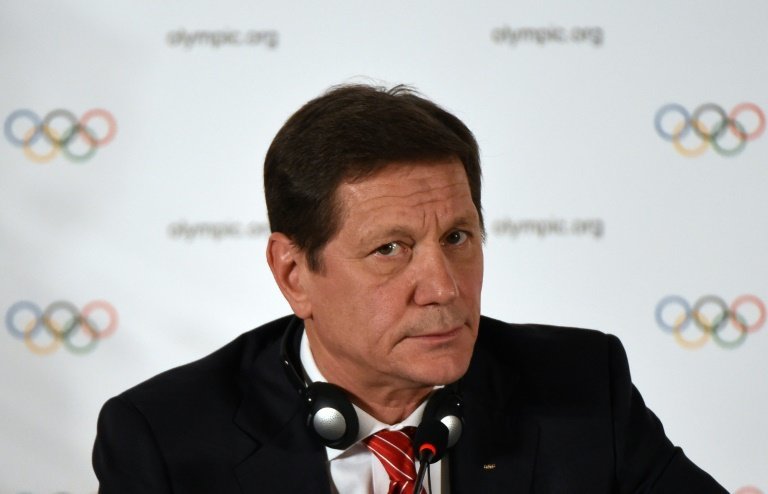 <p>El presidente del Comité Olímpico Internacional Alexander Zhukov el 28 de marzo de 2015 en Pekín</p>