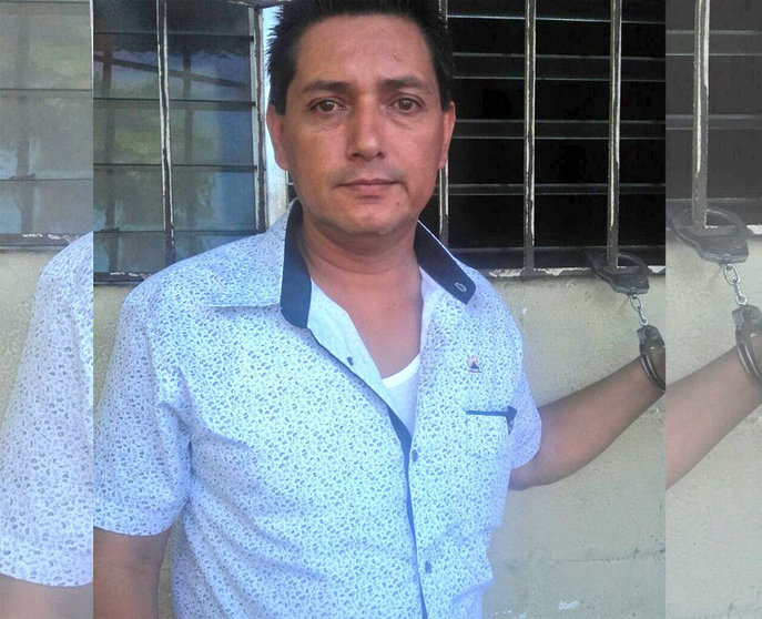 Edwin B Cruz es el detenido en Ciudad Delgado/ Foto PNC