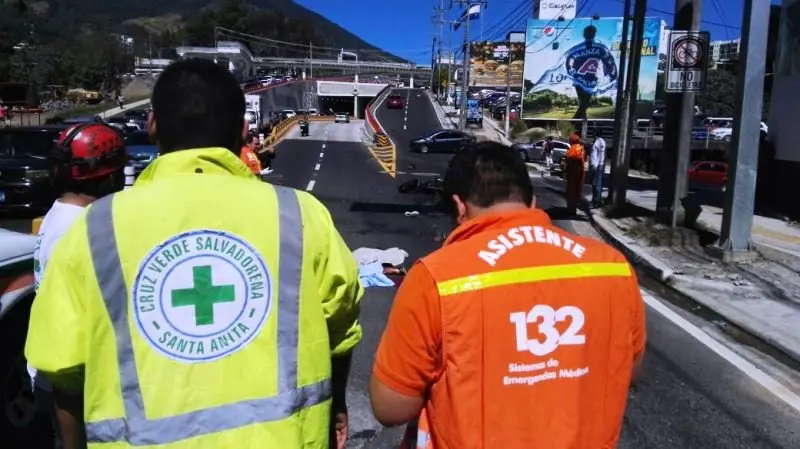 accidente de motociclista