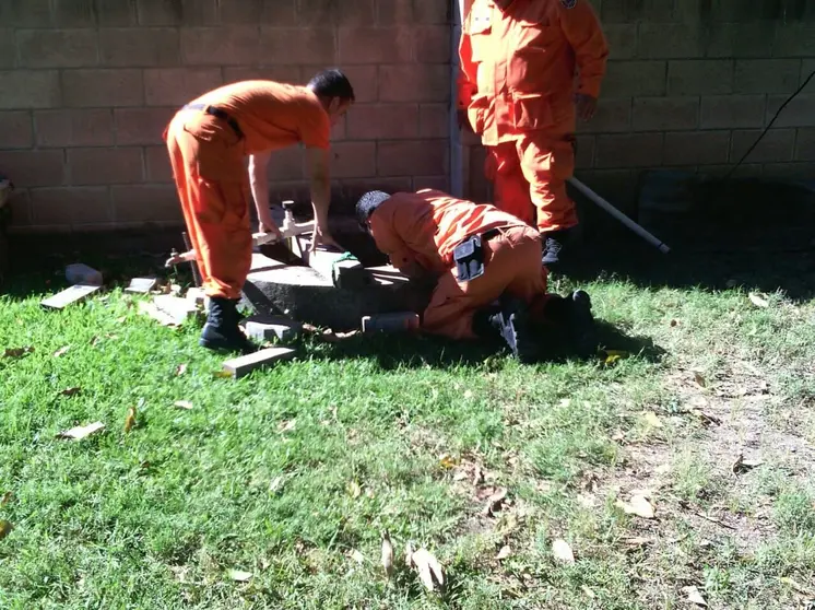 rescate vertical de bomberos