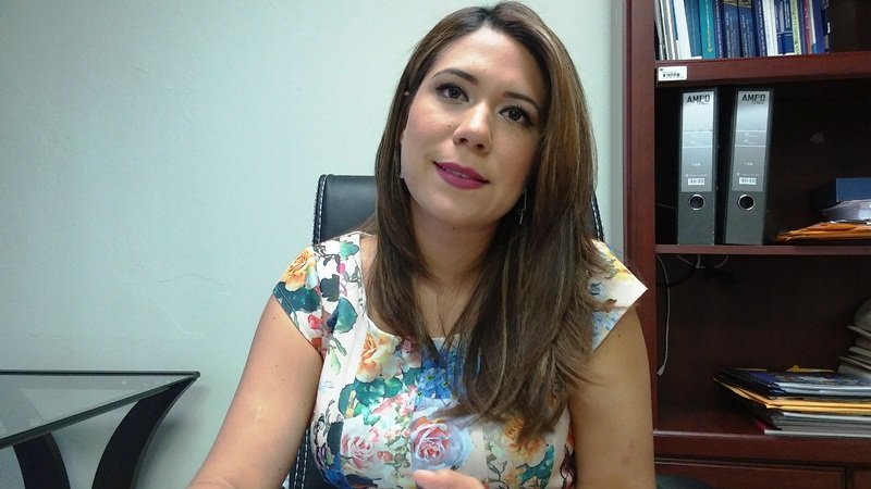 Maytee Iraheta, diputada de ARENA, en Sonsonate. 