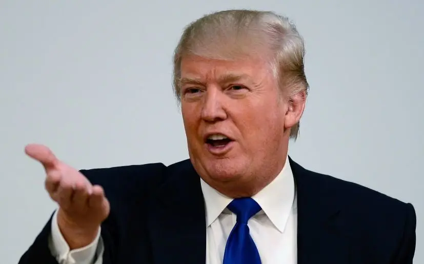 EDINBURGH, SCOTLAND - APRIL 25: Donald Trump speaks during a press conference following his address to the Scottish Parliament on April 25, 20012 in Edinburgh, Scotland. Trump spoke of his concerns over a proposed wind farm, mooted to built near his new GBP 1 billion golf resort, telling the Scottish Parliament that they will destroy tourism in the country. (Photo by Jeff J Mitchell/Getty Images)