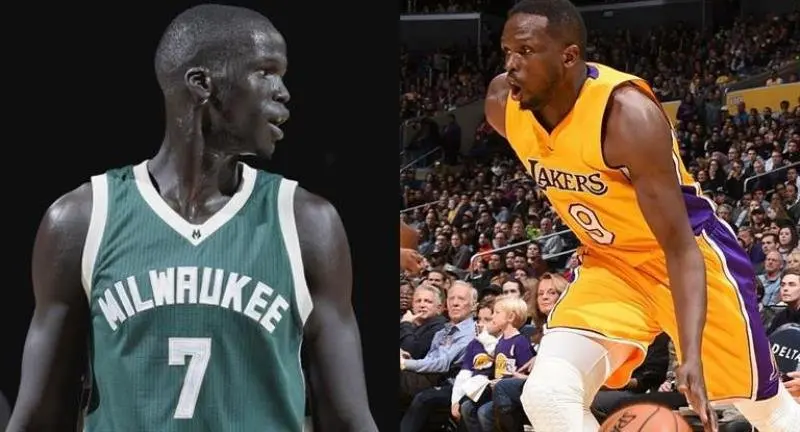 Thon Maker y Luol Deng