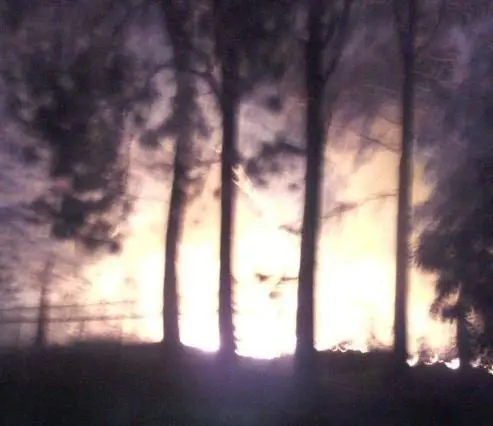 Volcan incendio