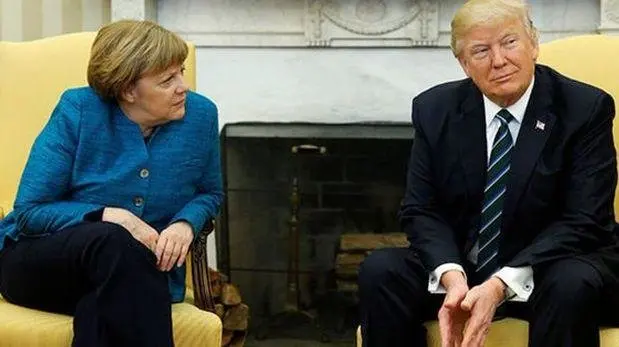 Angela Merkel y Donald Trump