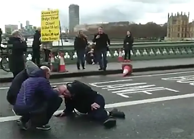 Atentado armado en el Parlamento británico, en Londres