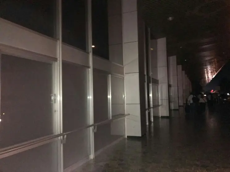 Aeropuerto sin luz