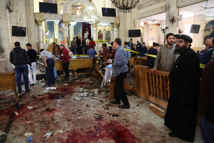 El Estado Islámico se adjudicó las explosiones en dos iglesias cristianas en Egipto