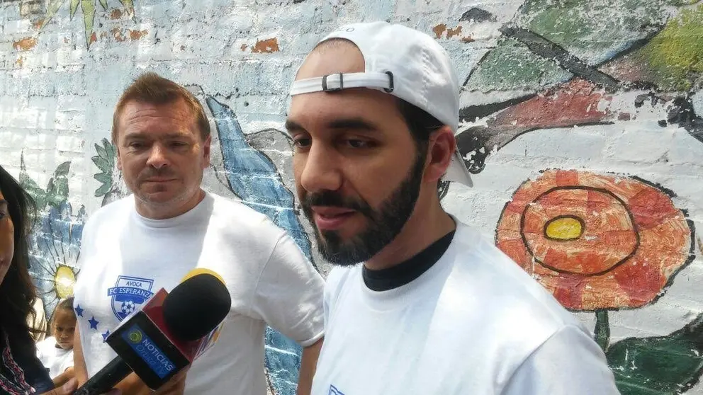 Nayib Bukele en un evento en Soyapango