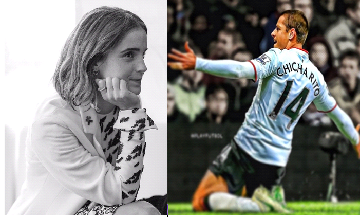 Chicharito y Emma