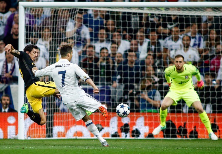Cristiano Ronaldo en la semifinal de Champions ante Atlético