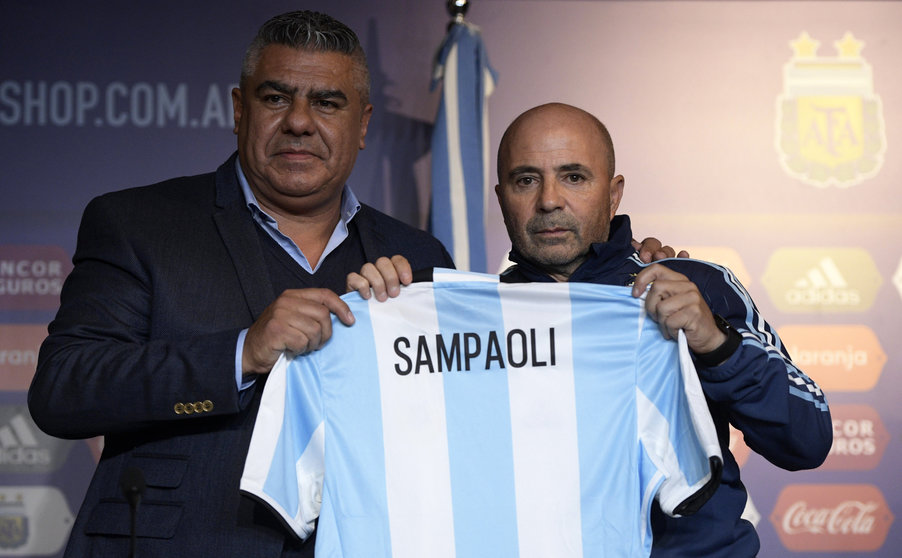 Jorge Sampaoli presentado como DT de Argentina