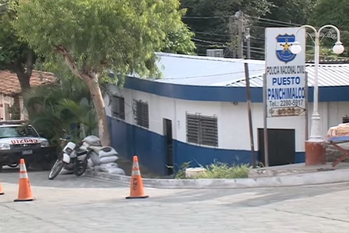 Imagen del puesto policial de Panchimalco