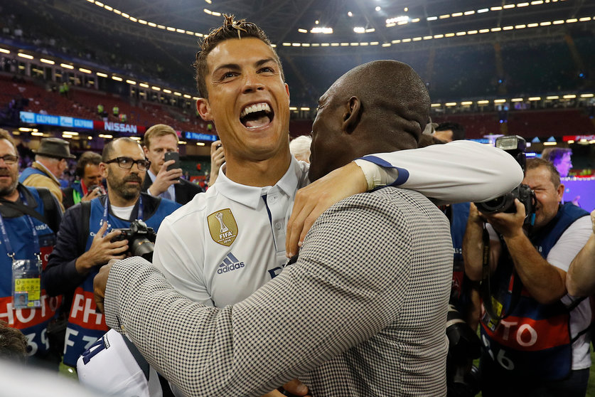 Cristiano Ronaldo celebra el título de Champions League