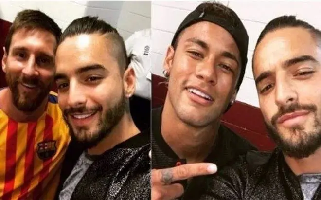 Messi y Neymar con Maluma