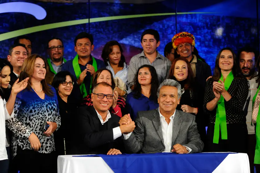 Lenin Moreno y Jorge Glas