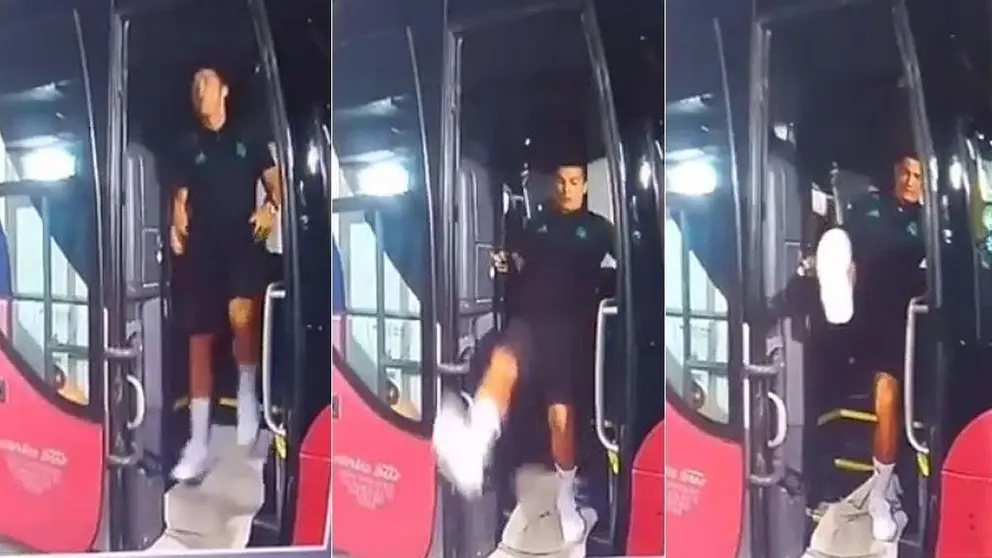 Resbalón de Cristiano Ronaldo