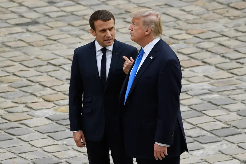 Emmanuel Macron y Donald Trump