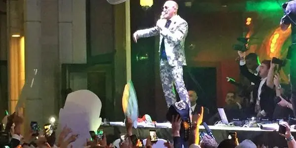 Conor McGregor después de la pelea ante Mayweather