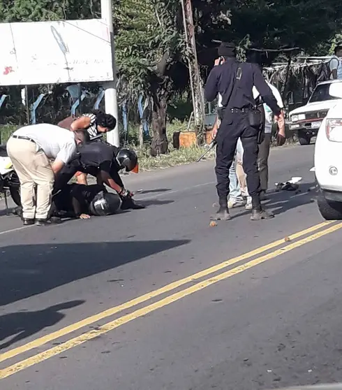 policia lesionado