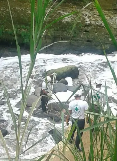 Rescate de tronco de mujer en Ciudad Delgado