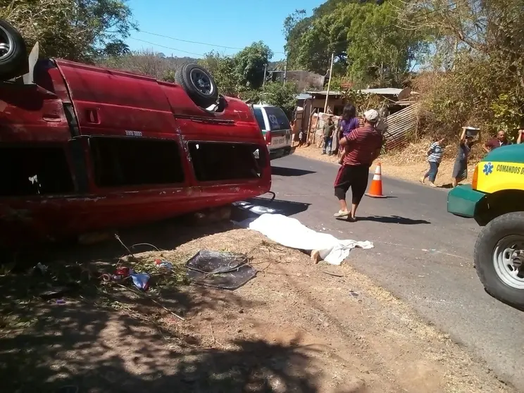 Accidente en Rosario de Mora