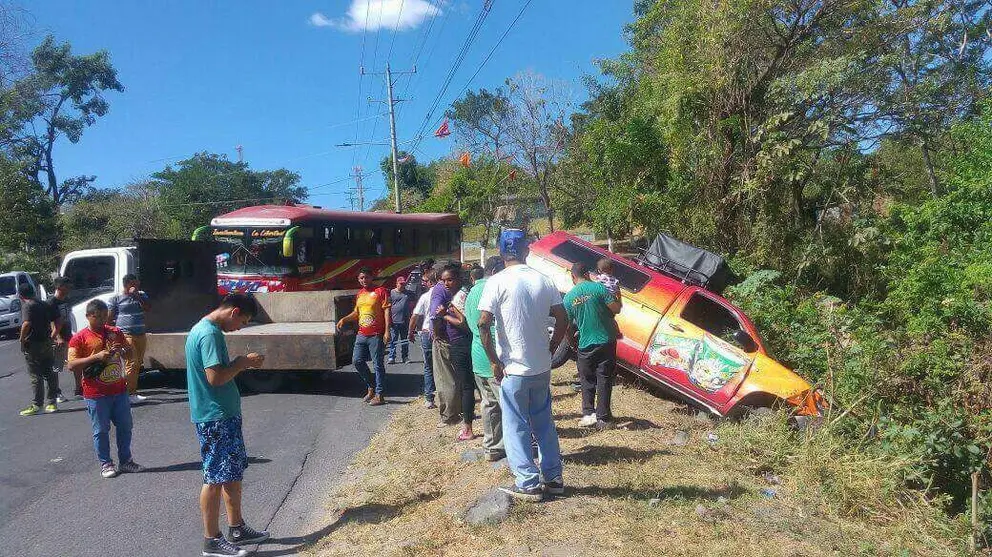 Accidente en El Rosario