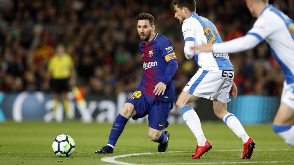 Messi en partido ante Leganés