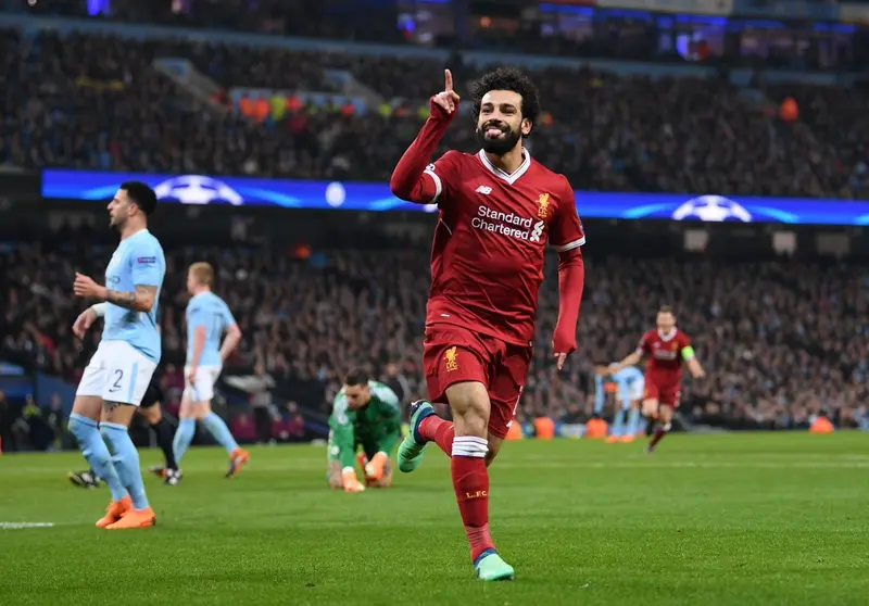 Salah, jugador del Liverpool