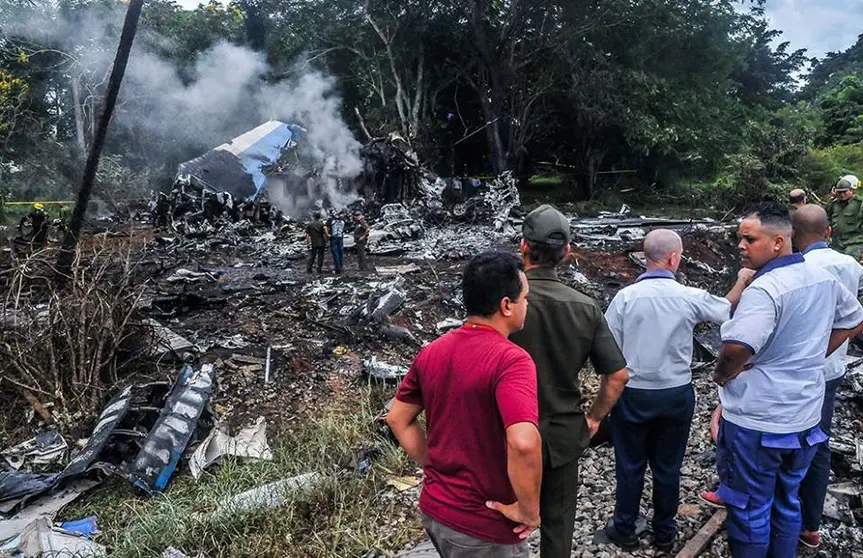 Accidente de avión en Cuba