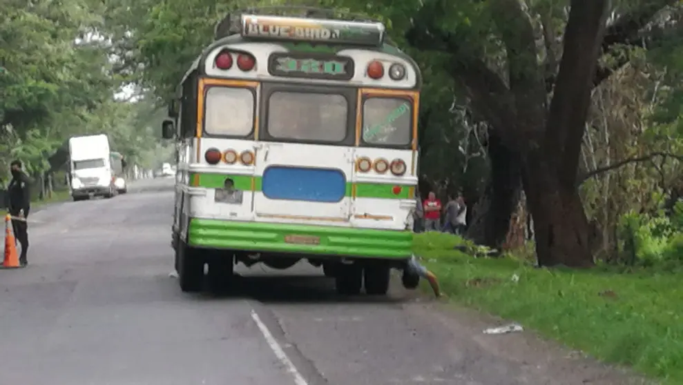 Zona del ataque armado en un bus.