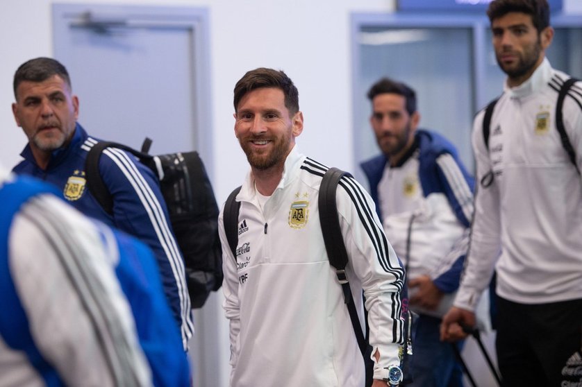 Messi llega al mundial. Foto: Messi