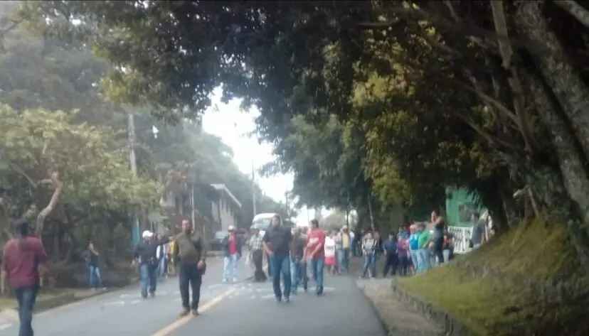 Protesta en parque la Familia