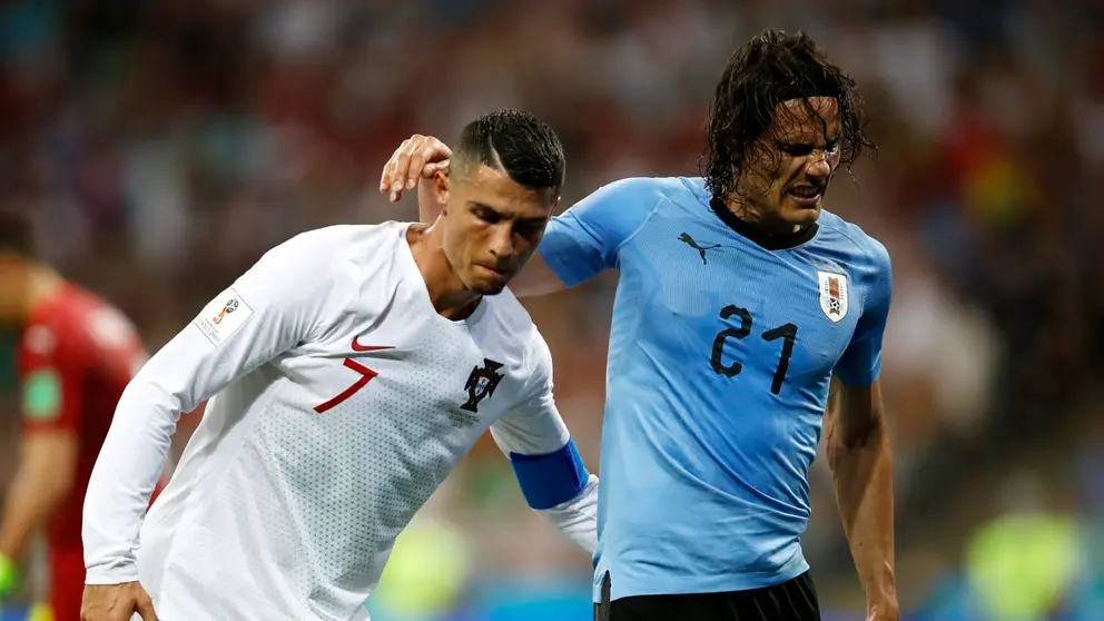 cavani y CR7