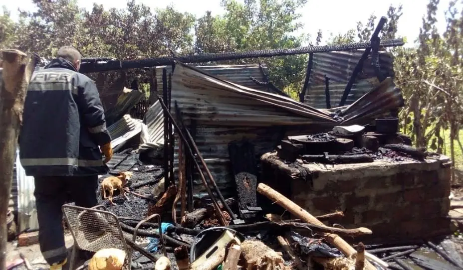 Incendio en casa