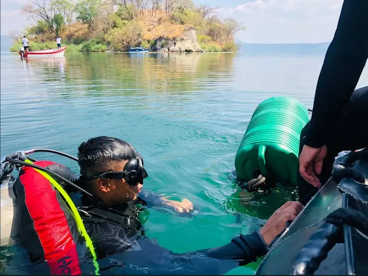 Ahogado en lago de Ilopango