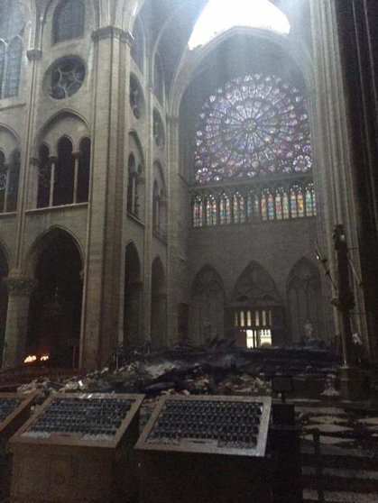 Notre Dame luego de las llamas sin