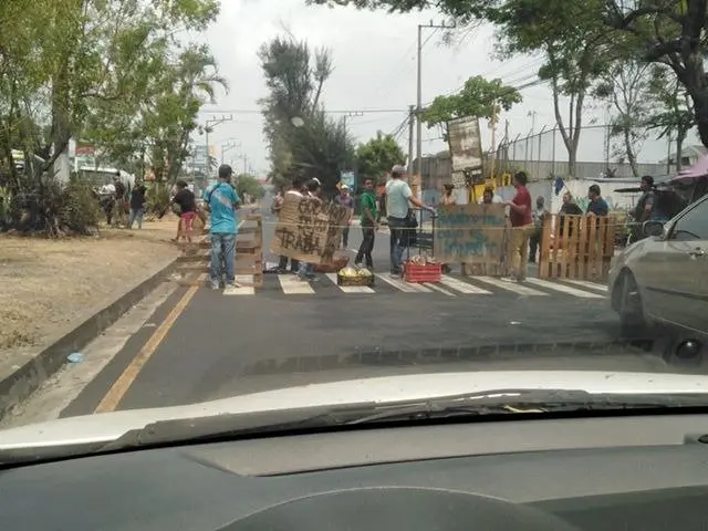 Protesta de vendedores