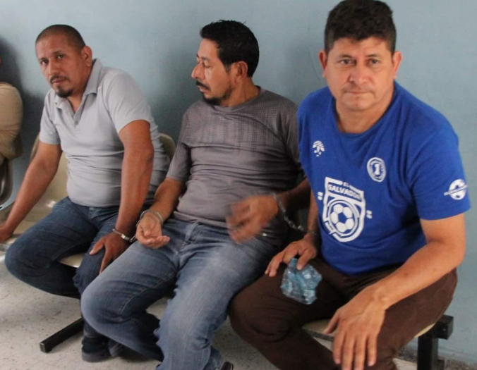 Tony Edgard González, Julio Armando Pérez Monroy y Alcides Cruz Bernal