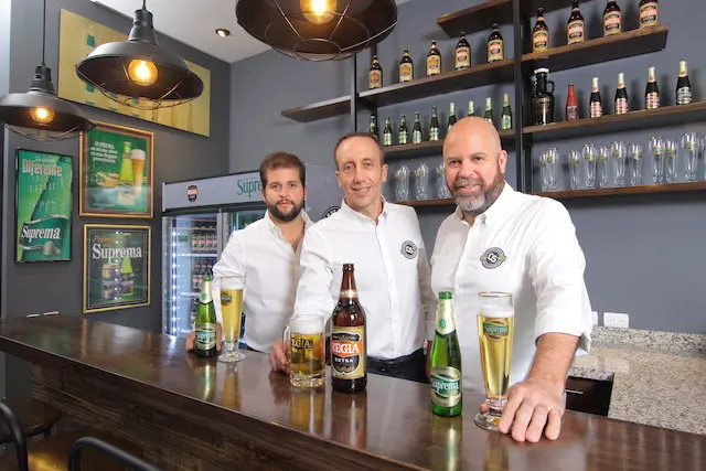 Retratos Corporativos de Ejecutivos de Cervecer..a Salvadore..a (izquierda a derecha) Rodrigo Rend..n, Rolando Sim..n y Valero Lecha, en Antiguo Cuscatl..n, El Salvador, Friday, May 31, 2019. ( Photo/Salvador Melendez)