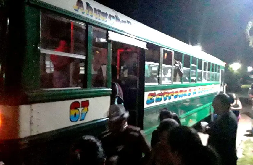 Asalto a bus de la ruta 202