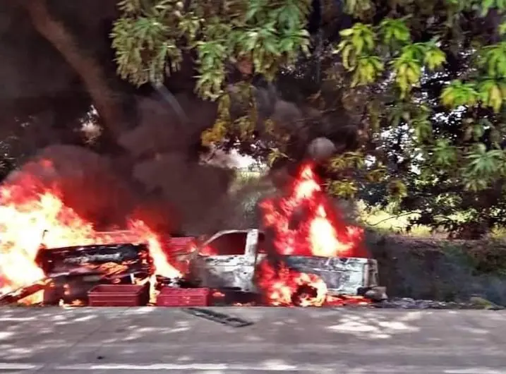 Incendio en Tecoluca