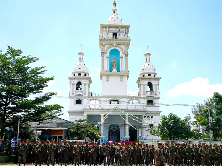 Despliegue policial y militar en Zacatecoluca