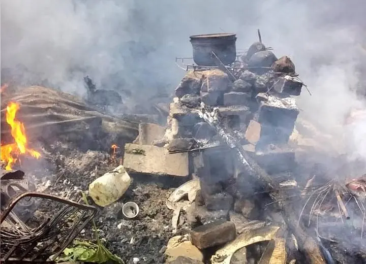 Incendio en vivienda de Anciana