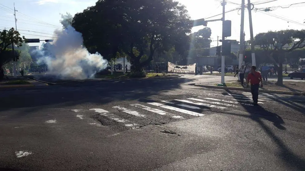 Protesta en la UES