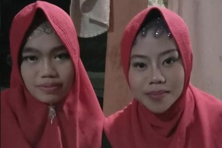 Esposas de hombre en Indonesia