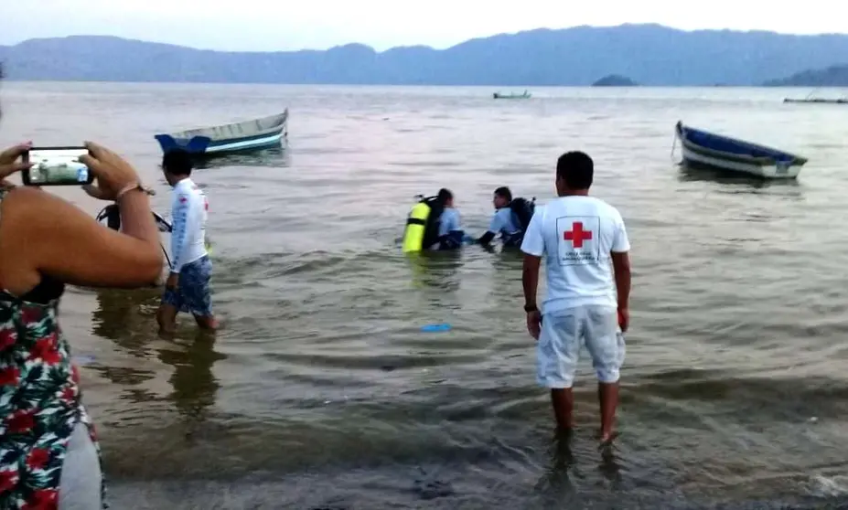 Joven ahogada en lago de Ilopango 1