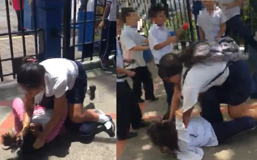 Pelea en escuela