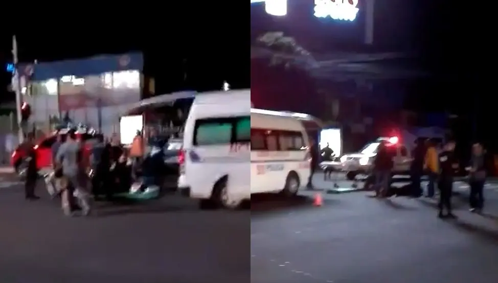 Policias lesionados en la Escalón
